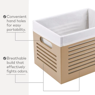 Creative Scents Wooden Tan Storage Bins - Extra Small - Image 3
