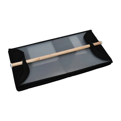 Household Essentials 4 Pocket Wide Organizer With Hangbar Black - Image 2