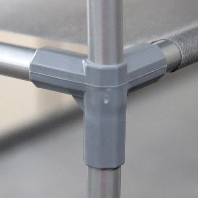 Home Basics 30 Pair Non-Woven Multi-Purpose Stackable Free-Standing Shoe Rack, Grey - Image 4