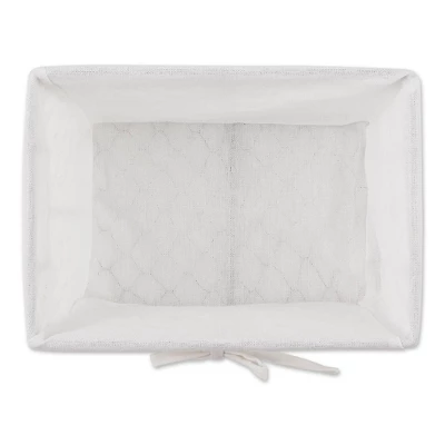 Design Imports Set Of 5 Vintage Gray Chicken Wire Bleached Liner Baskets White