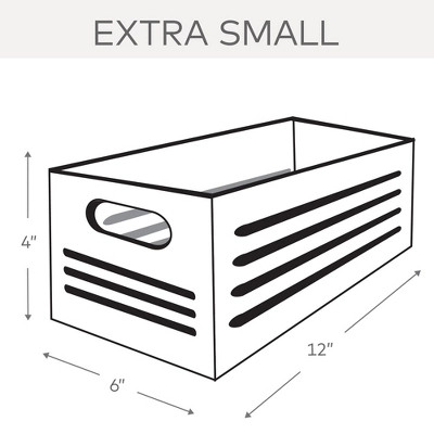 Creative Scents Wooden Tan Storage Bins - Extra Small - Image 4