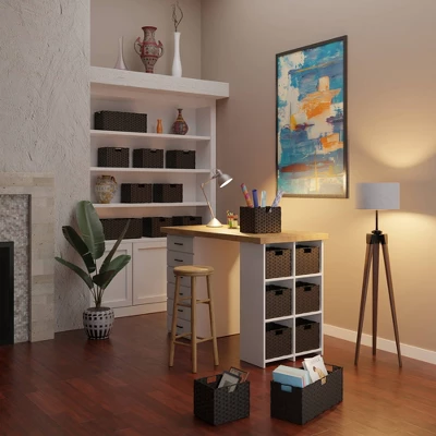 2pc Melanie Woven Fiber 2 Small Basket Set Chocolate - Winsome - Image 6