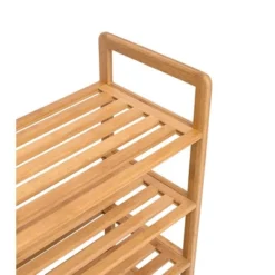 BirdRock Home Free Standing Bamboo Shoe Rack - 4 Tier - Wood