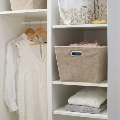 Simplify Large Grommet Storage Bin Brown - Image 5