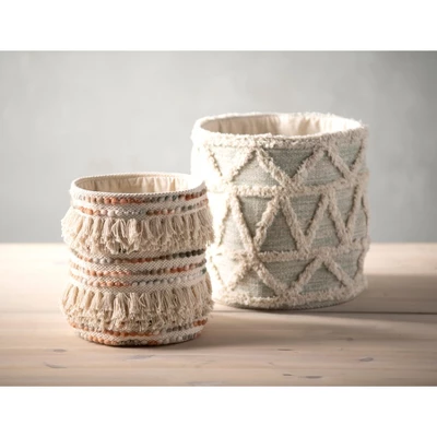 Haven Geo Tufted Decorative Basket - Image 2