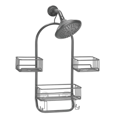 MDesign Metal Large Bath Tub & Shower Caddy, Hanging Storage Organizer - Image 11