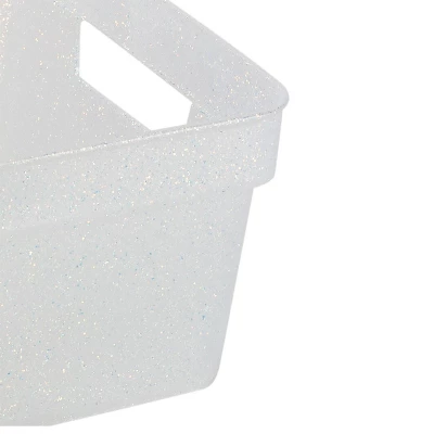 Simplify 3pk Small Glitter Totes Clear - Image 2