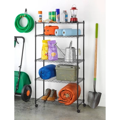 Whitmor Supreme 5 Tier Cart Silver - Image 5