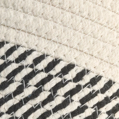 MDesign Woven Cotton Rope Bathroom Basket With Tie Handle, Set Of 2 - Image 4