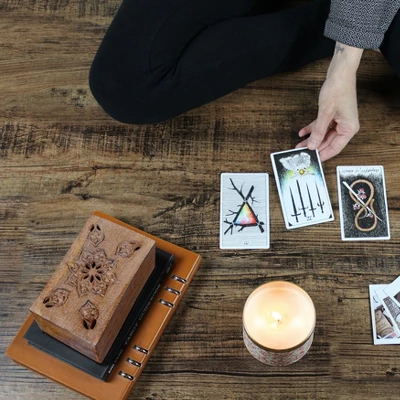 Mela Artisan | Serena Decorative Box In Light Burnt, Medium - Image 3