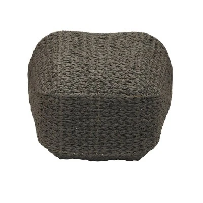 Household Essentials Tall Scoop Basket Paper Rope Gray - Image 2